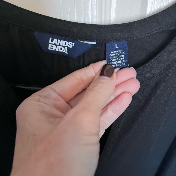 Lands' End Black Maxi Dress - Picture 2 of 4